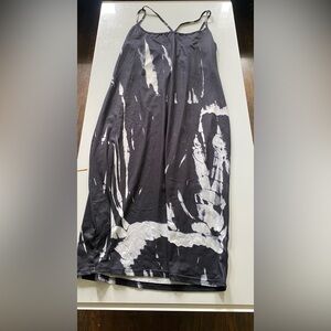 Black and White Tie-Dye Dress